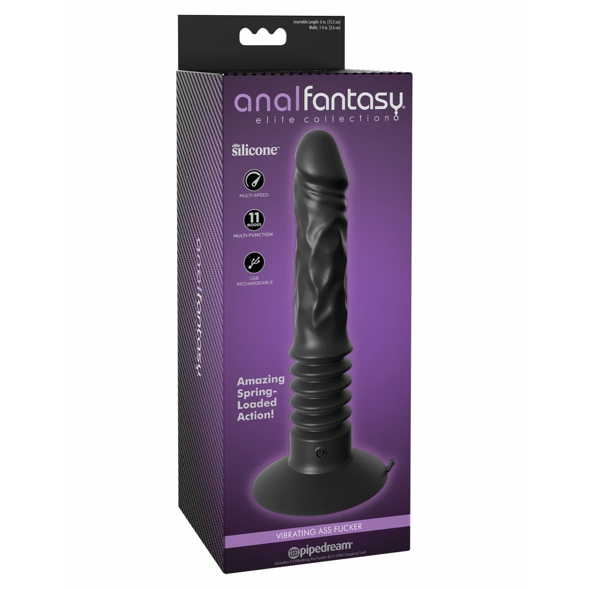 Anal-Vibrator Pipedream Anal Fantasy Elite Schwarz - FlowNight