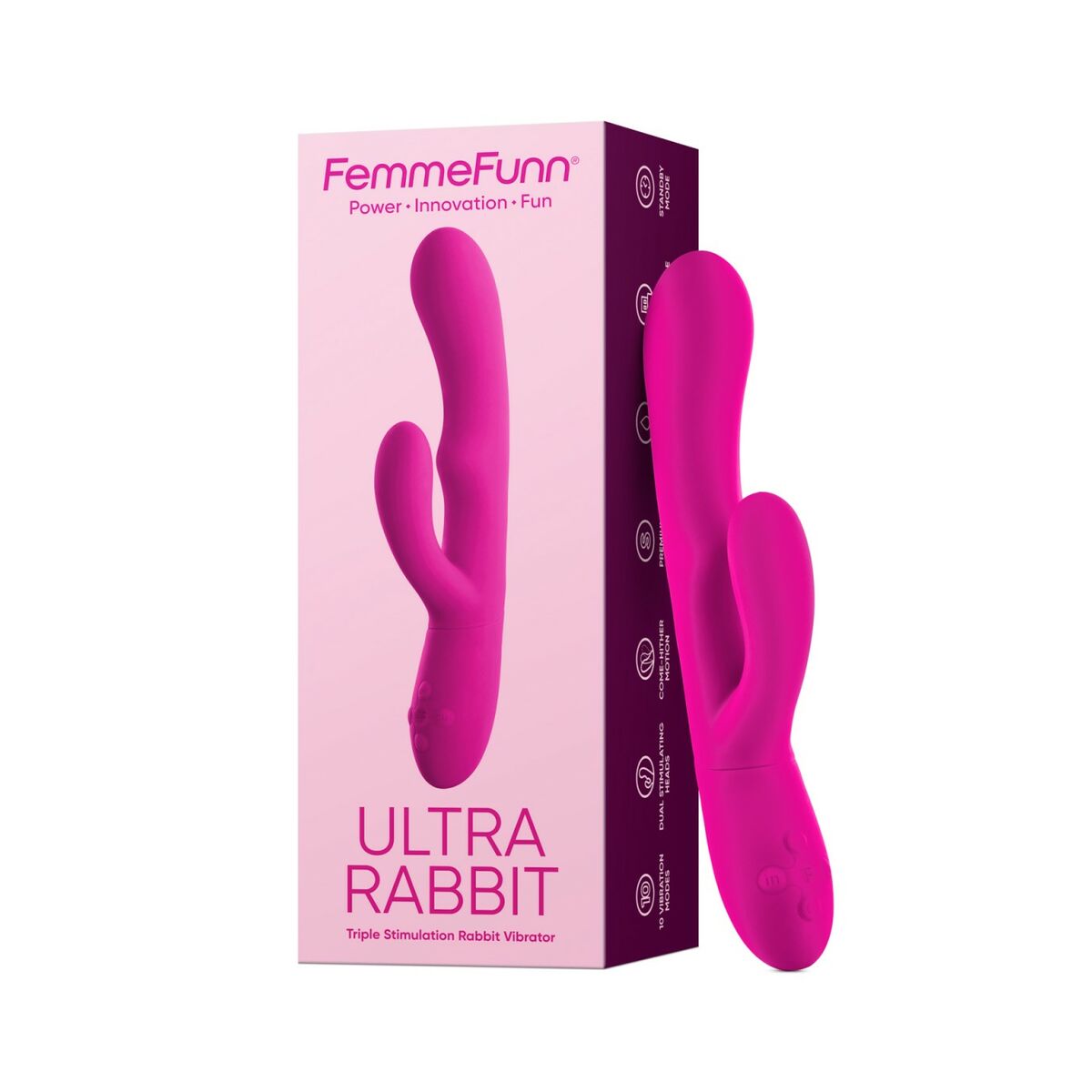 FemmeFunn Dualstimulation Vibrator in Rosa - FlowNight