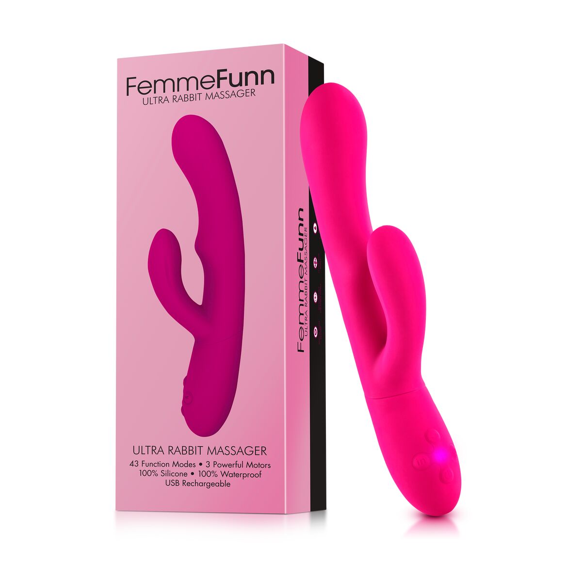 FemmeFunn Dualstimulation Vibrator in Rosa - FlowNight