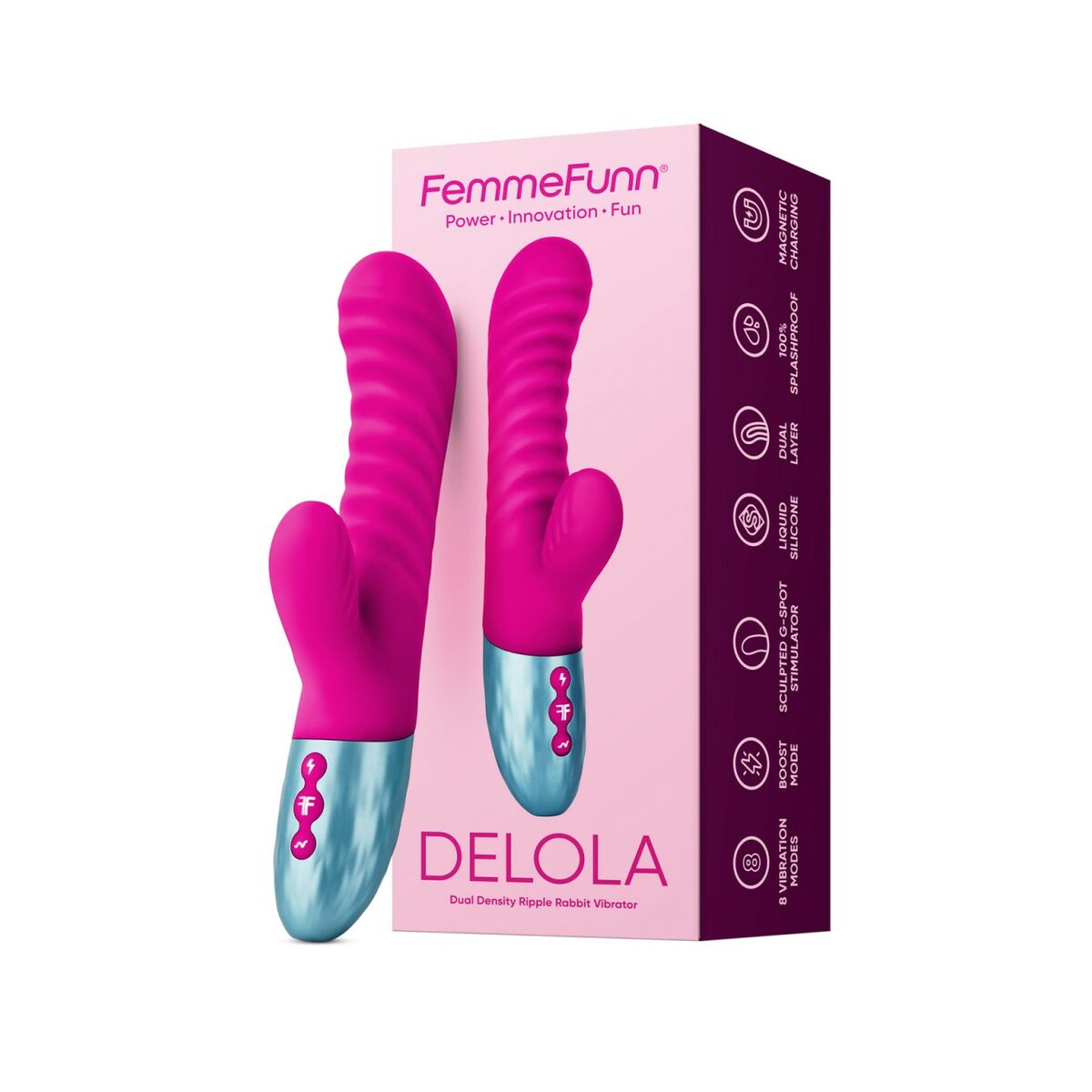 FemmeFunn Delola: Der Ultimative Dual-Vibrator in Rosa - FlowNight