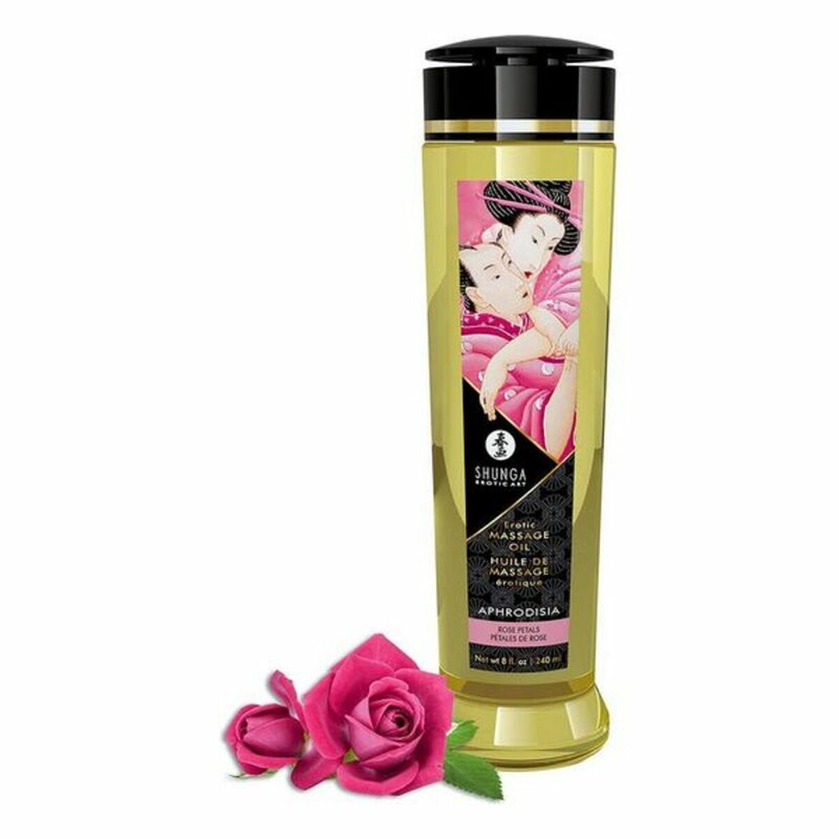 Erotisches Massageöl Shunga 240 ml Rosen - FlowNight