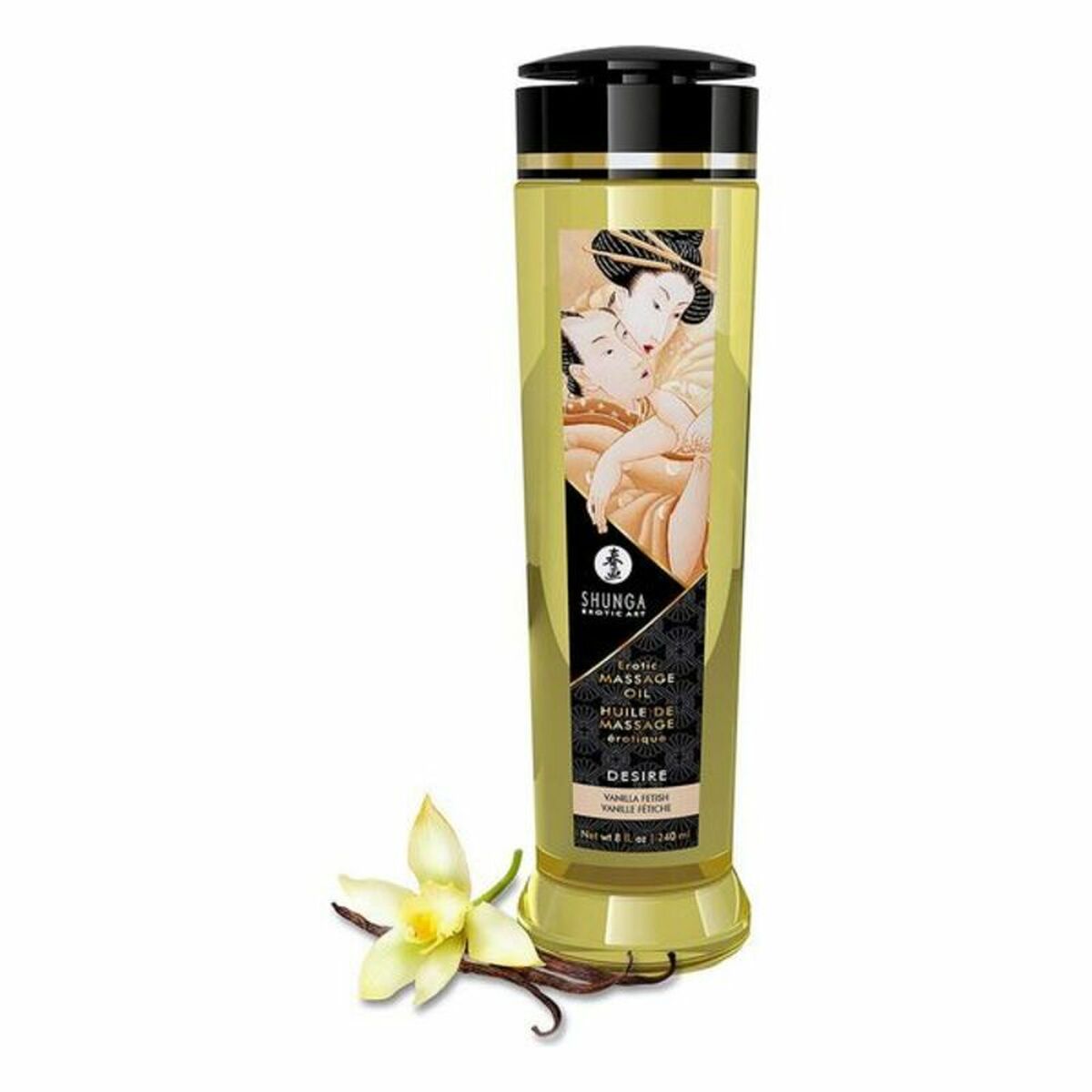 Erotisches Massageöl Shunga Desire Vanille (240 ml) - FlowNight