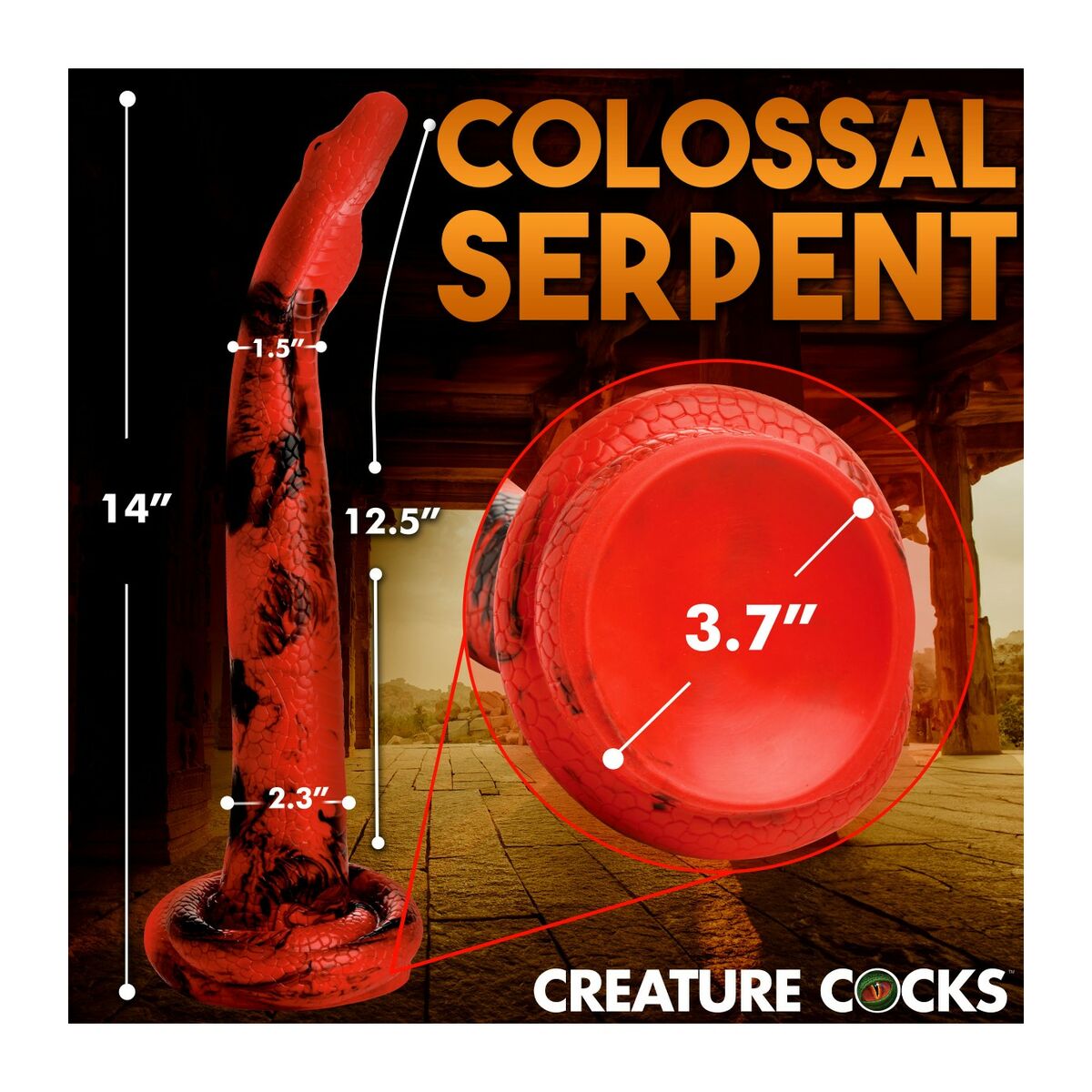 Dildo XR 35,5 cm Silikon - FlowNight