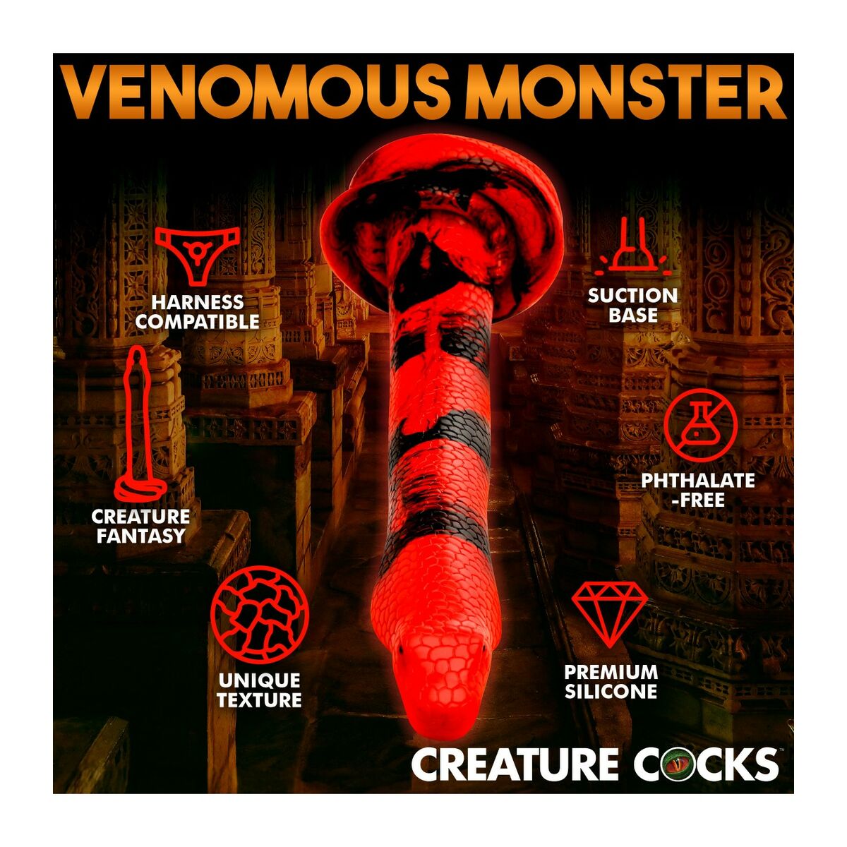 Dildo XR 35,5 cm Silikon - FlowNight