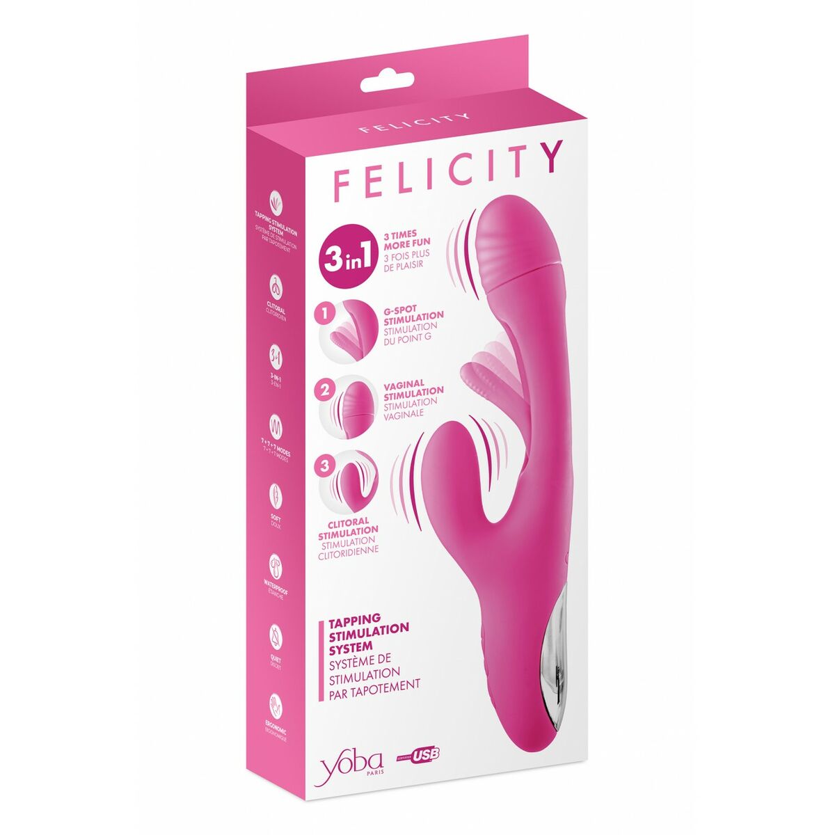 Eleganter G-Punkt Vibrator in Rosa für intensive Momente - FlowNight