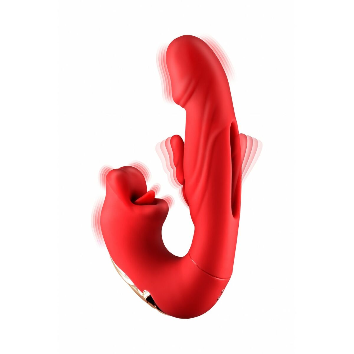 Dual Stimulationsvibrator Yoba Kissy  Rot - FlowNight