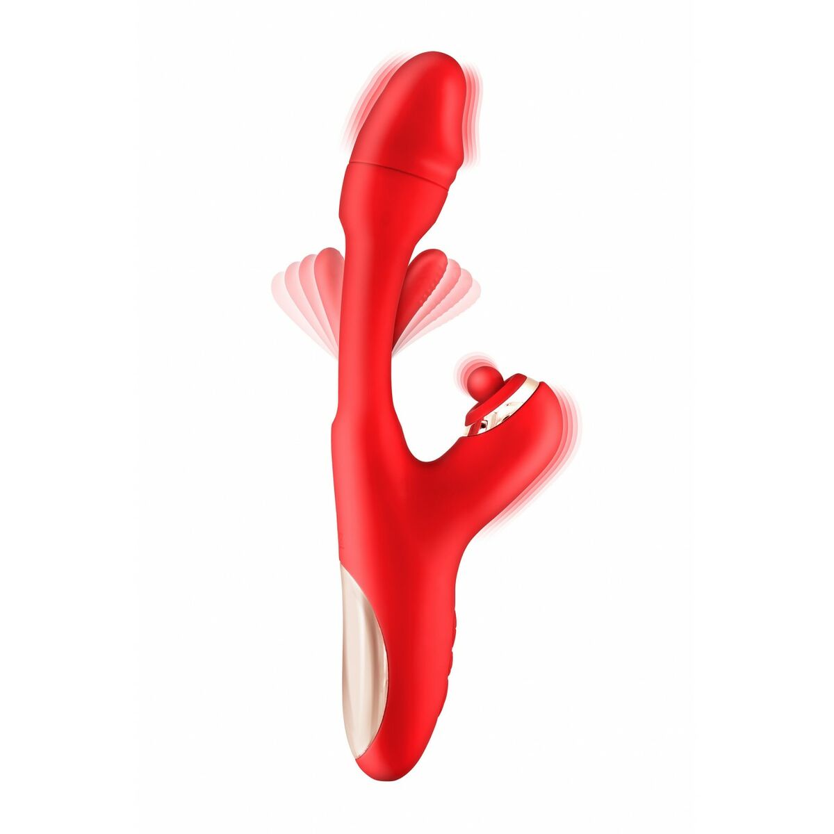 Dual Stimulationsvibrator Yoba JOYFULLY  Rot - FlowNight