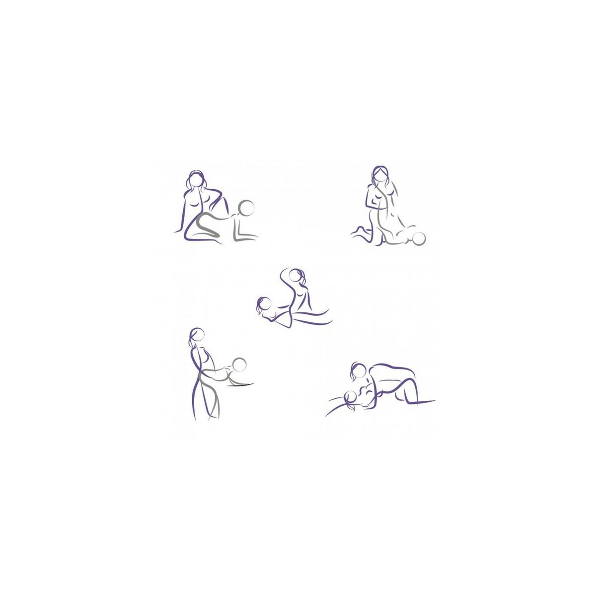 Double Penetration Stroker Masturbator mit doppelter Öffnung (Anus und Schamlippenform) Strap-on-me Purple Lila L - FlowNight