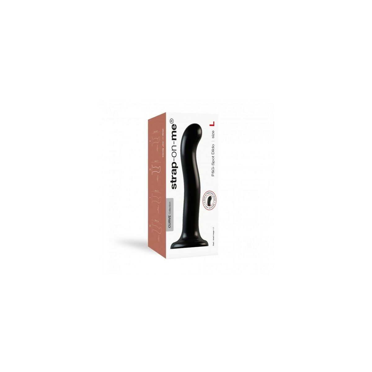 Dildo Strap-on-me POINT STIMULATOR Schwarz L - FlowNight