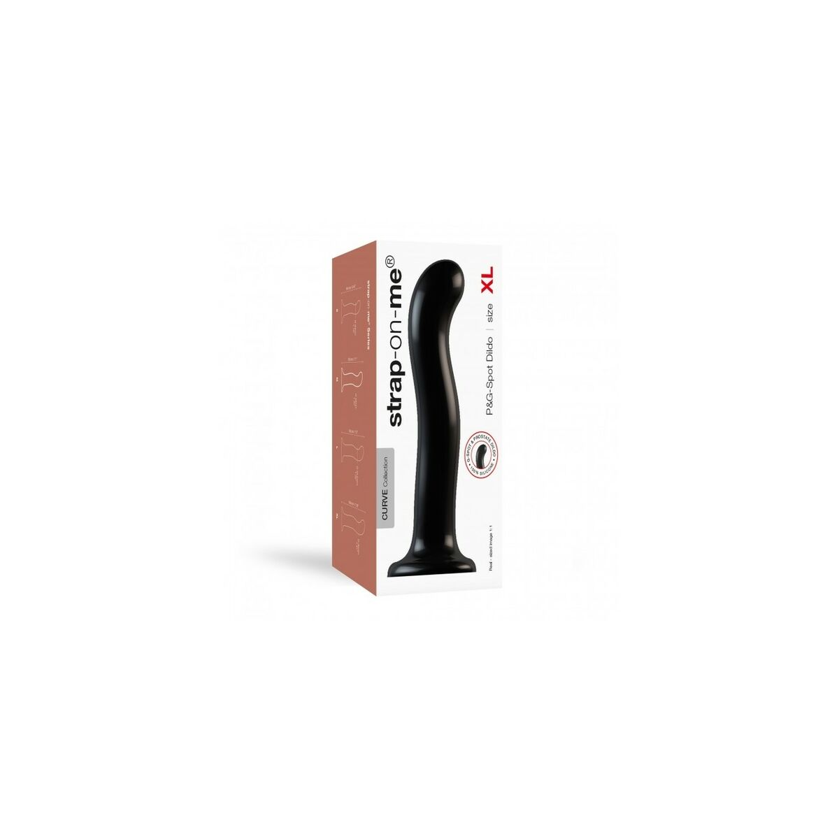 Dildo Strap-on-me POINT STIMULATOR Schwarz XL - FlowNight