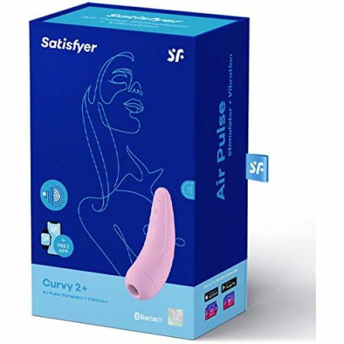 Dual Stimulationsvibrator Satisfyer Curvy 2 + Rosa - FlowNight