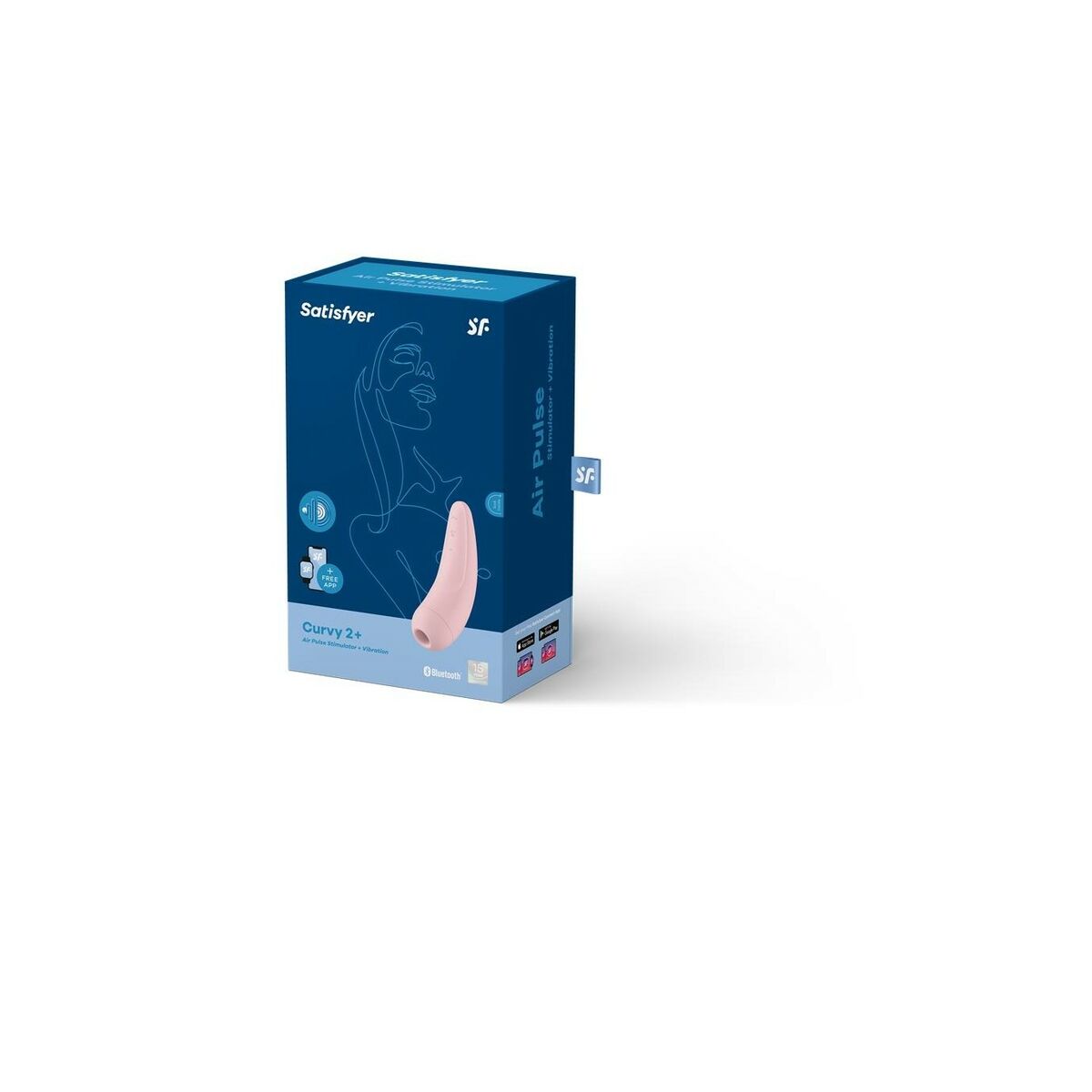 Dual Stimulationsvibrator Satisfyer Curvy 2 + Rosa - FlowNight