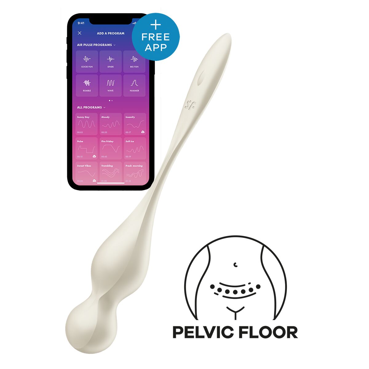 Eleganter G-Punkt Vibrator in Weiß - FlowNight