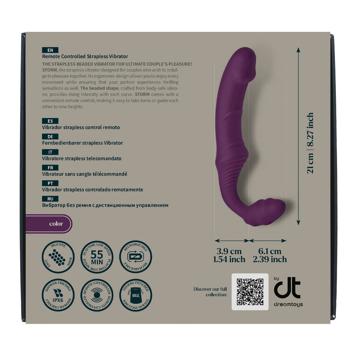 Dual Stimulationsvibrator Dream Toys Bold Lila - FlowNight